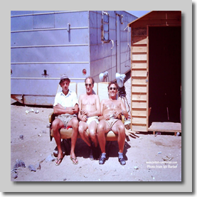 Ian with Knocker & Arthur - Jeddah 1968 Hadj